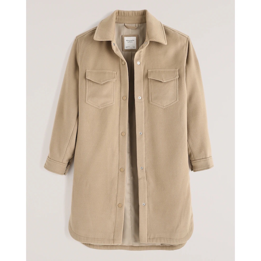 Abercrombie - Long Cozy Shirt Jacket